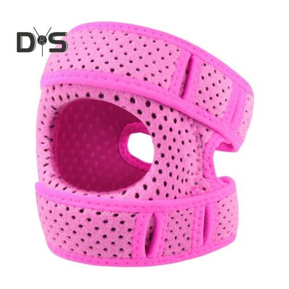 (rose red) Patella Knee Brace Shock-absorbing Adjustable Knee Compression Straps Breathable Knee Support Pad For Arthritis Pain Relief Workout