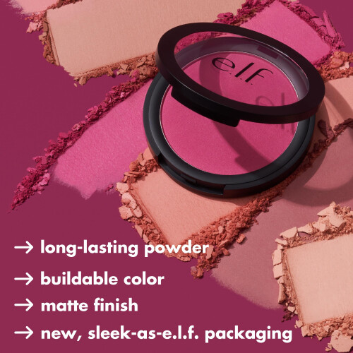 e.l.f. e.l.f. Blush Matte com Primer, Longa Duração, Leve e Construível, Acabamento Matte, Vegano e Sem Crueldade 2