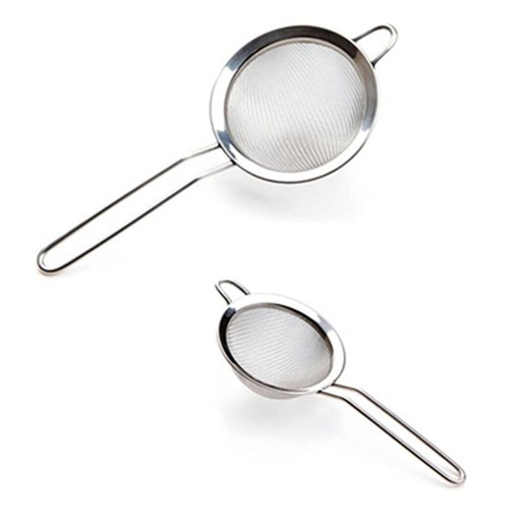 Fine Mesh Wire Flour Colander Sifter Sieve Oil Tea Strainer