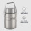 Thermos THERMOS Σακούλα Τροφίμων με Μόνωση Vacuum, 47 Ουγγιές, Ματ Ατσάλι 4