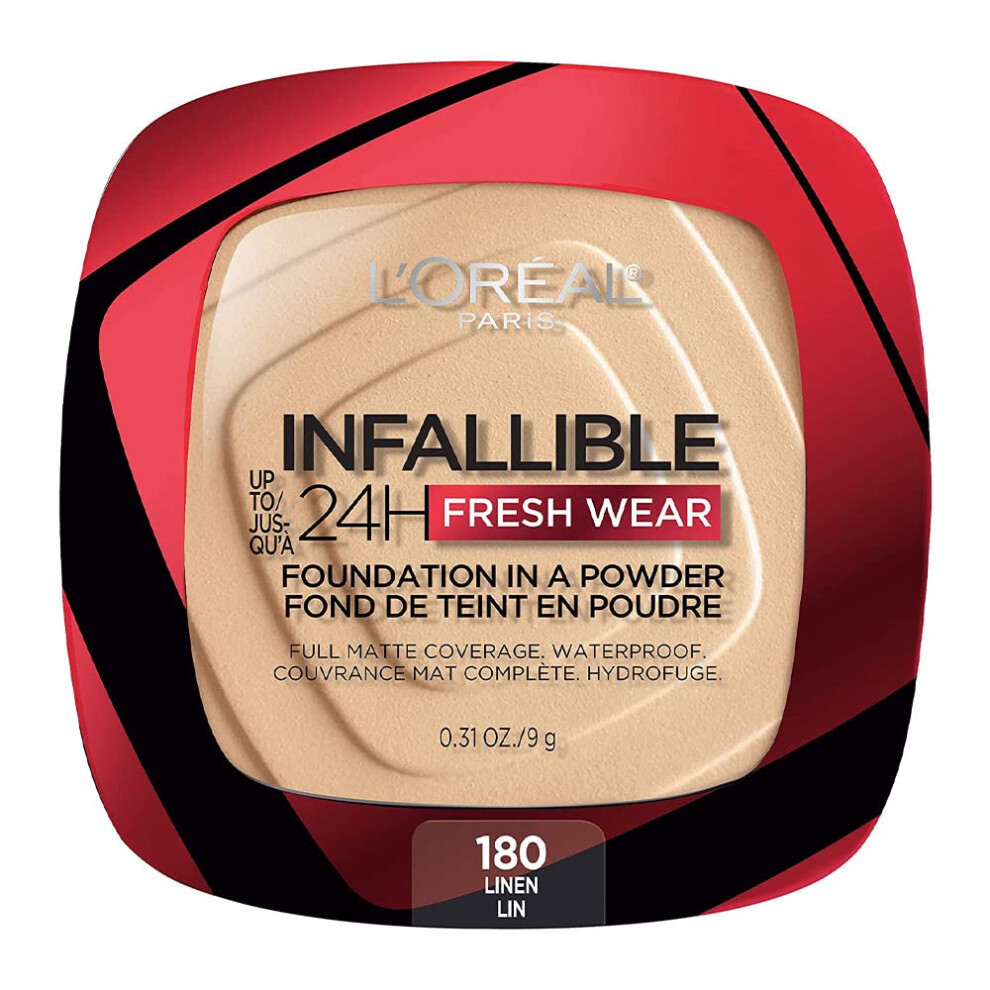 LâOrã©Al Paris L 'Oreal Paris Makeup Infallible Fresh Wear Foundation In A Powder Up To 24H Wear Linen 0.31 Oz.