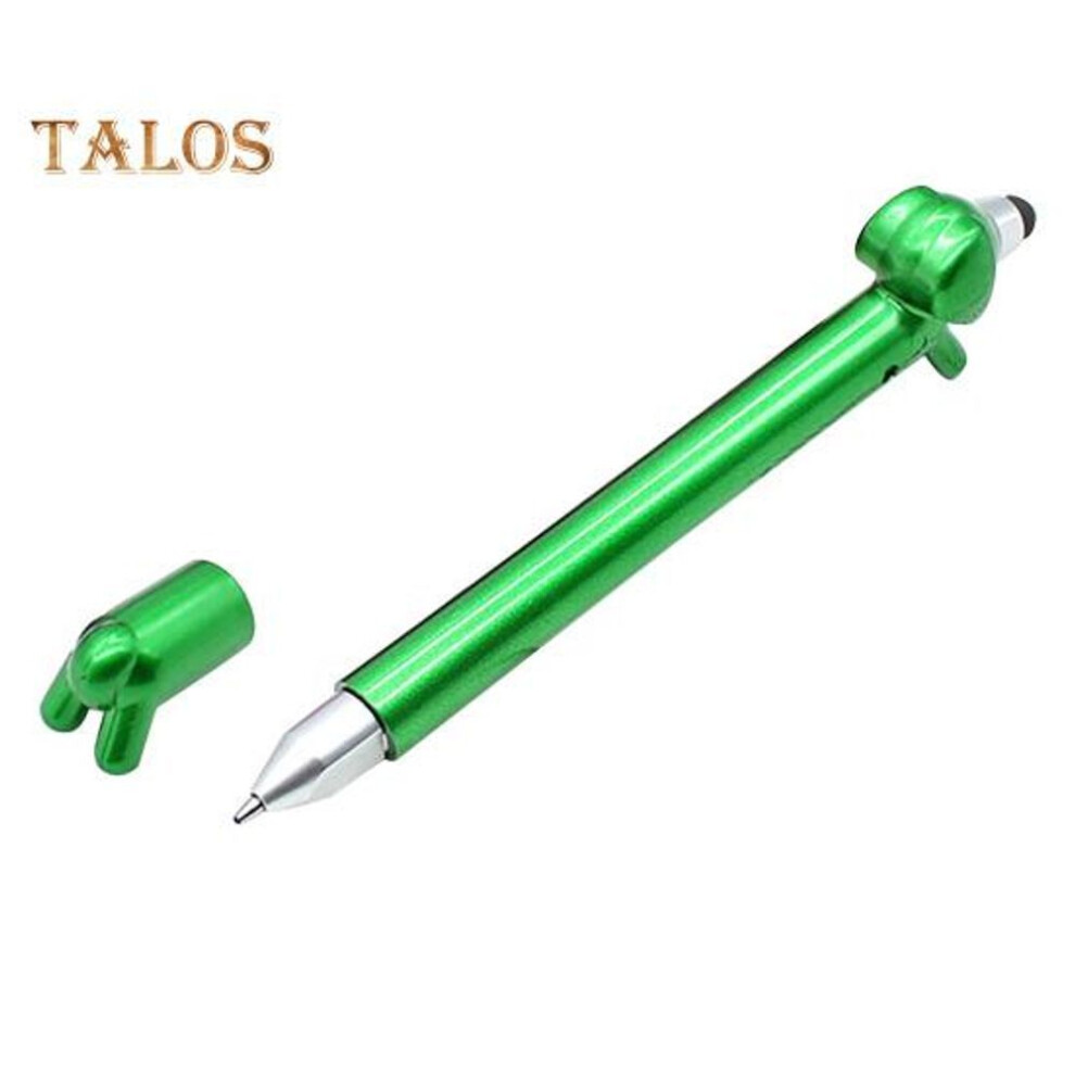 (green) Cute Ballpoint Pens Dachshund Pens 1mm Black Ink Cartoon Dog Pens For School Office Capacitive Touch Pen For Tablets Phones