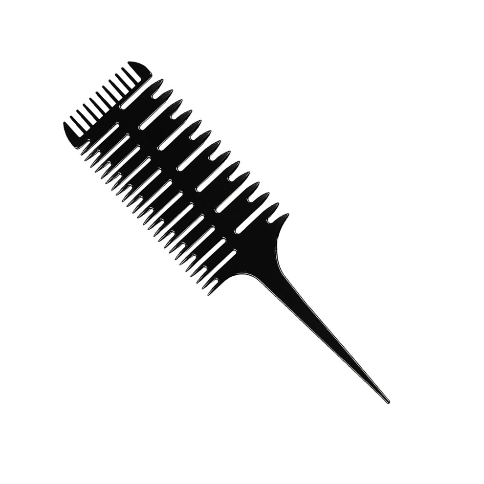 1 Escolha 1St Choice Professional Hair Combs For Women Styling Hair Combs Plastic Weaving Combs For Highlighting 3-Way Weaving & Sectioning Foiling Co