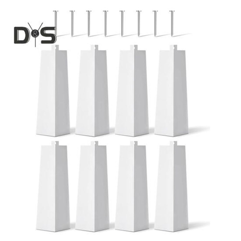 8pcs Aluminum Siding Corners Rustproof Corrosion Resistant High Strength White Color Smooth Siding Aluminum Corner Trim Corner Caps