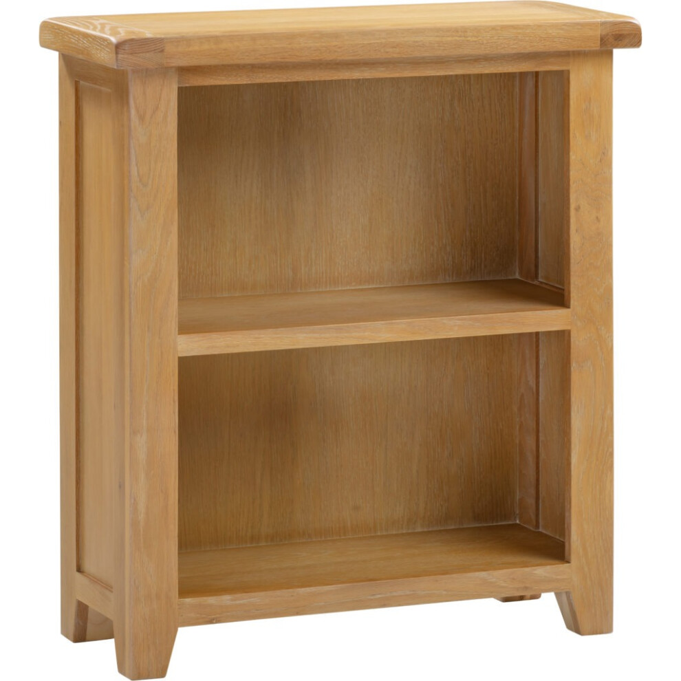 Windsor Low Bookcase Real Solid Oak Fully Assembled