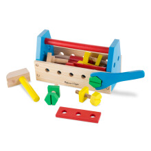 Melissa & Doug Take-Along V?rkt?jss?t Tr?byggeleget?j (24 stk) Flerfarvet 10,0 x 5,55 x 4,75