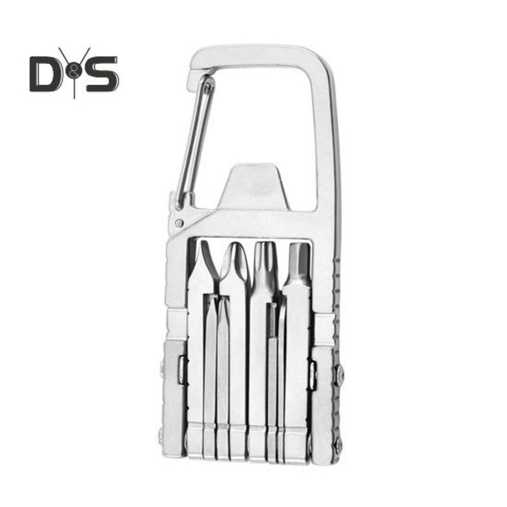 Multifunctional Screwdriver Compact Size Portable Screwdriver Carabiner Bottle Opener Versatile Mini Tool
