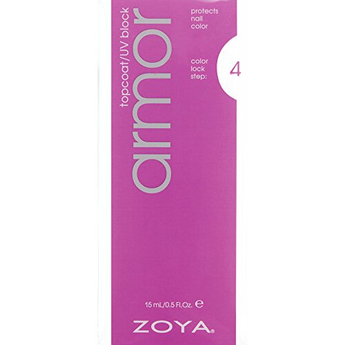 ZOYA Armor Top Coat Trasparente, 0.5 Fl Oz 1