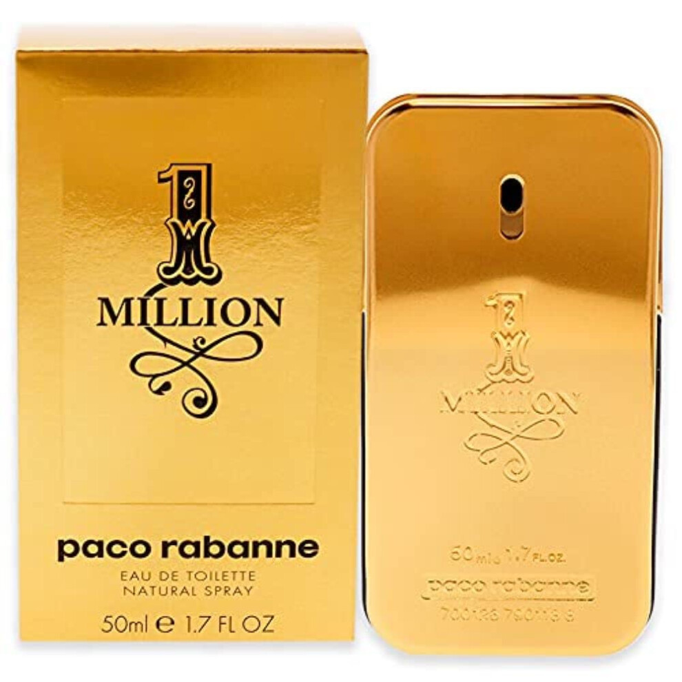 1 Million by Paco Rabanne  1.7 oz Eau De Toilette Spray for Men