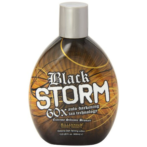 Millenium Tanning - Black Storm Premium Λοσιόν Μαυρίσματος 60x, Σιλικόνη Μπρόνζερ - 13.5 Ουγγιές 2