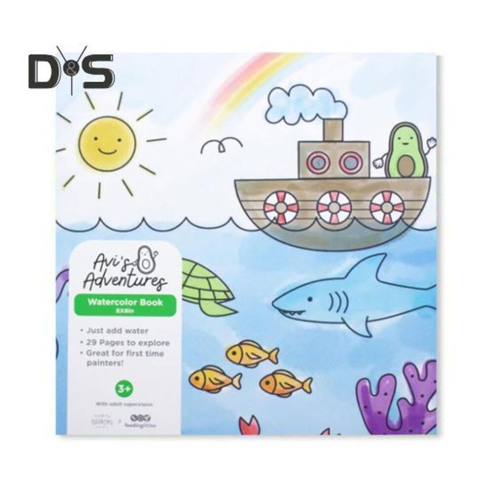 Watercolor Painting Book For Kids Pre Printed Pictures With Watercolor Paints Diy Coloring Book For Beginners Children Home Use Road Trip