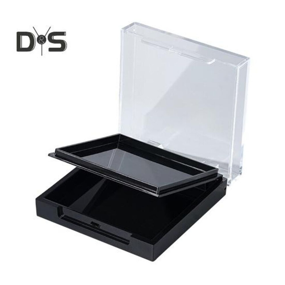 (black) Acrylic Double Layer Empty Press On Nails Packaging Box Transparent Lid Nail Display Box Nail Tips Storage Case For Home Portable Nail Art Organizer