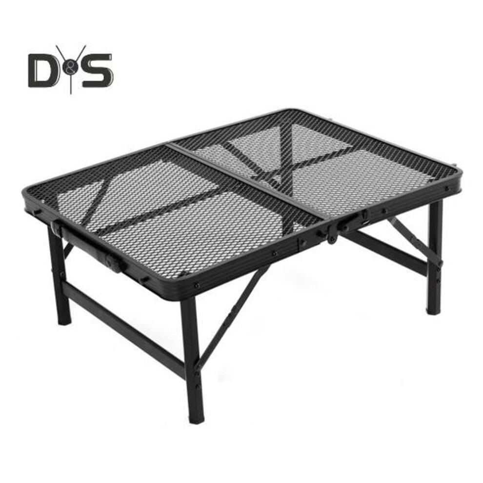 Outdoor Folding Table Mesh Top Heavy Duty Aluminum Alloy Height Adjustable Lightweight Camping Hiking Backpacking Picnic Bbq Portable Table