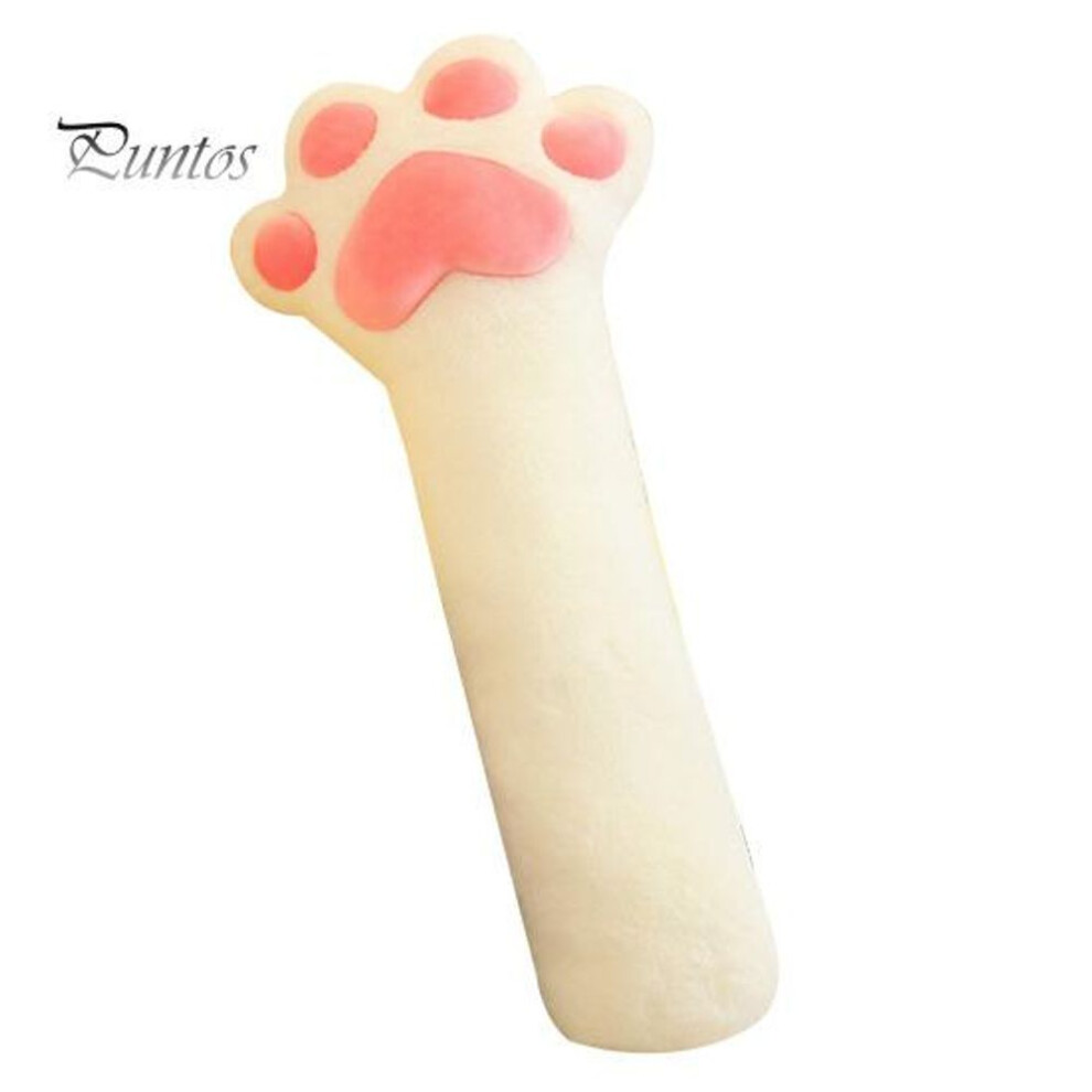 (white) Leg Pillow For Side Sleepers Long Cat Paw Pillow Elastic Fully Filling Plush Stuff Toy Sofa Bed Couch Decoration Holiday Office Nap Pillow Car Seat