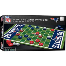 Arcydzieła Oficjalnie licencjonowana gra planszowa NFL New England Patriots Checkers dla rodzin i dzieci w wieku od 6 lat 13"" x 21""
