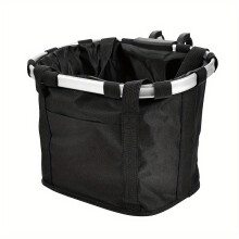 (Black-) Versatile Pet Pal Bike Basket & Dog Carrier - Spacious, Lightweight, Detachable Handlebar Bag for Cycling, Holds Up to 11lbs