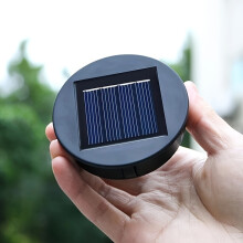 (Black) Set of 2 Replacement Parts for Solar Lights, 10 Lumen Warm White LED Solar Light Replacement Top