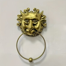 (A) Lion Head door knocker - Decorative wall hangings for home, office and living room - stylish gift statues with unique decoration