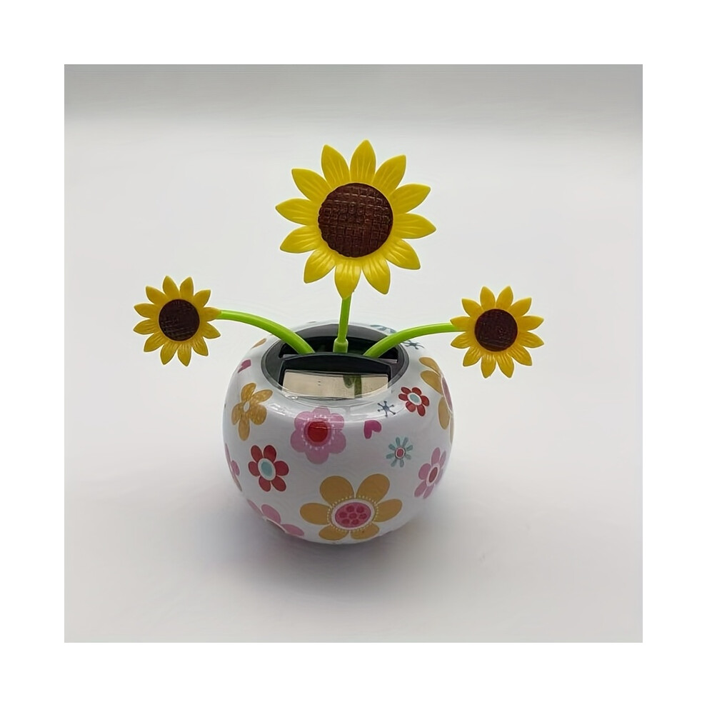(Style 4) [Intelligent Sunflower] Intelligent Swaying Sunflower Shaking Head Apple Float | Interior Decoration Car Ornament-image-OPC-PH8VPMH-NEW