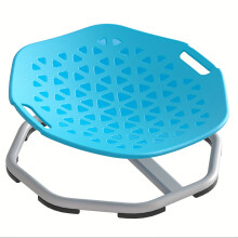 (Blue) Spinning Chair For Autism, Dual-Grip Design Sensory Spinning Chair For Kids Octagonal Metal Base More Safer, Autism Sensory Equipment