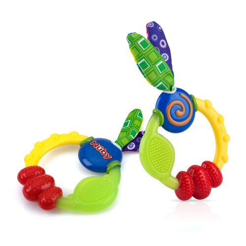 Nuby Anel de denti      o maluco (pacote de 2)