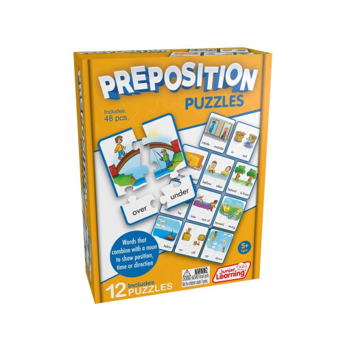 Junior Learning JL245 Voorzetsels Puzzels, Multicolor