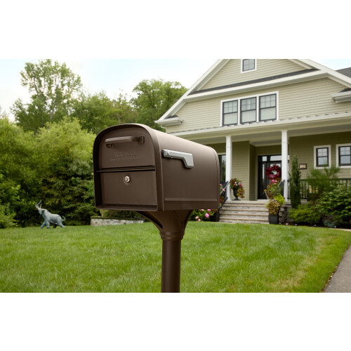 Architectural Mailboxes 6300RZ Oasis 360 Locking Parcel Mailbox with 2 1