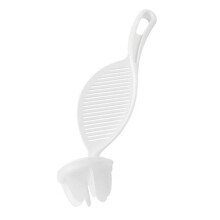 (white) 2Pcs Smooth Surface Rice Washing Spoon Detachable Head Practical Handheld Drain Board