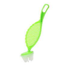 (green) 2Pcs Smooth Surface Rice Washing Spoon Detachable Head Practical Handheld Drain Board