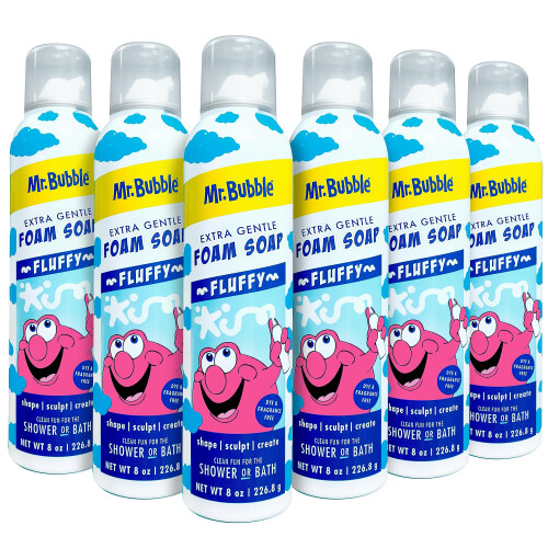 Mr. Bubble Extra Gentle Foam Soap - Χωρίς Άρωμα Παιδικό Σαπούνι 8OZ, Πακέτο 6