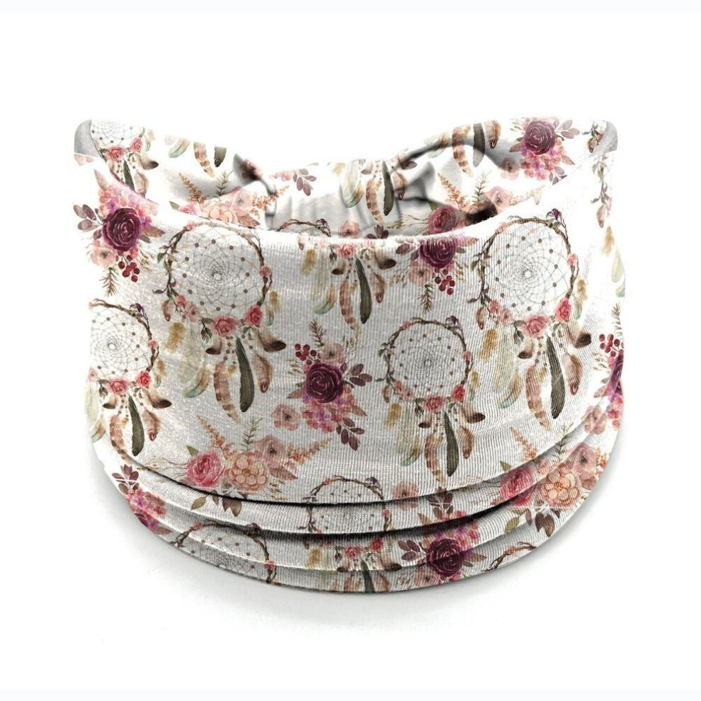 (5) Boho Wide Headbands Elastic Printed Headscarf New Turban  Girls