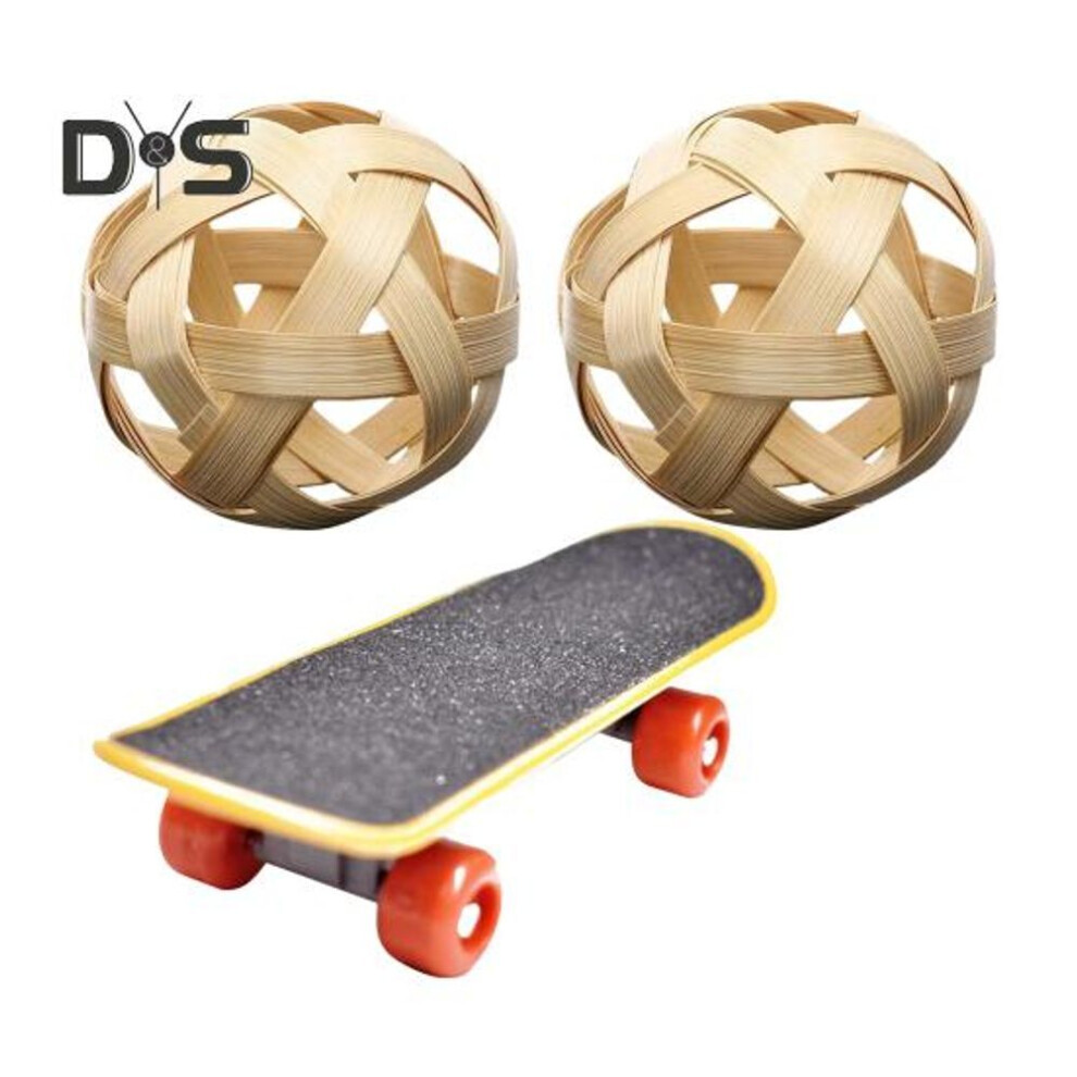 Tortoise Treat Ball And Training Skateboard Set Turtle Fruit Vegetable Feeding Ball And Mini Skateboard Toy Set For Small Animals Accessory