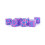 Metallic Dice LIc683 Flash Dice, Lila med Blå Nummer - Set om 7 2