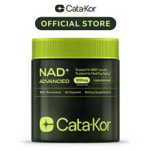 Cata-Kor NAD+ Advanced - NAD+ Supplement for Skin Aging Support, Energy, and Focus - 500mg per Serving - 60 Count (30 Day Supply)