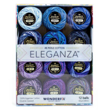 WonderFil 8wt varigated Eleganza Pack om 12 Celestial