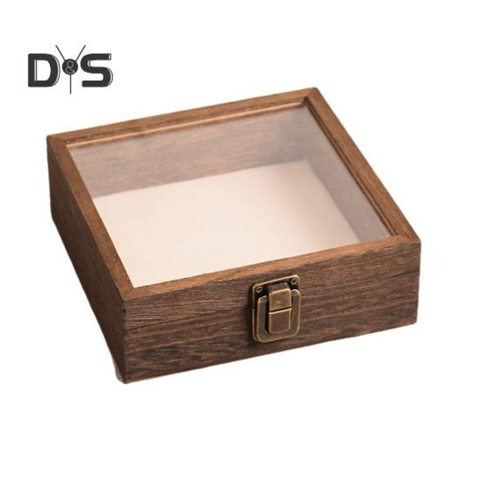 (as the picture, M) High-Visibility Display Box Large Insect Shadow Box Wood Construction Multiple Sizes Smooth Edge Insect Specimens Storage Display Case