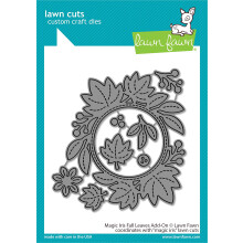 Lawn Fawn Lawn CUTS Dies Magic Iris Fall Leaves Add-On
