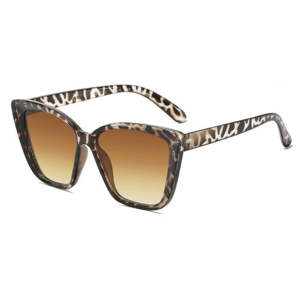 (leopard) Non-polarized New Vintage Cat Eye Sunglasses Women Square Small Frame Sun Glasses Female Brand Designer Retro Shades Fashion