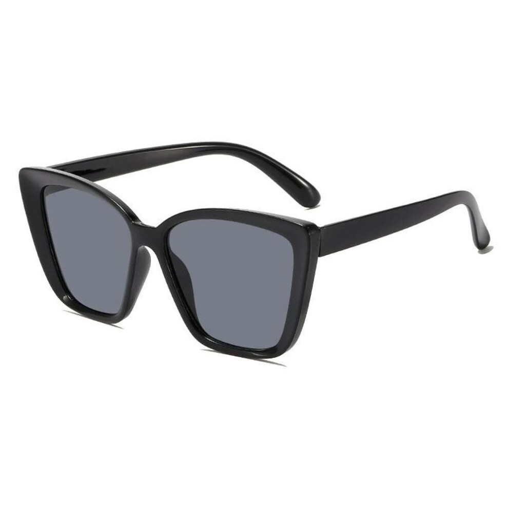 (black) Non-polarized New Vintage Cat Eye Sunglasses Women Square Small Frame Sun Glasses Female Brand Designer Retro Shades Fashion