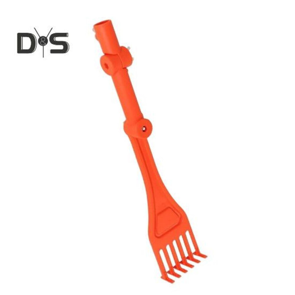 Multipurpose Rake Gutter Cleaning Tool Mini Rake With Rotatable Handle Long-lasting Gutter Debris Removal Rake From The Ground