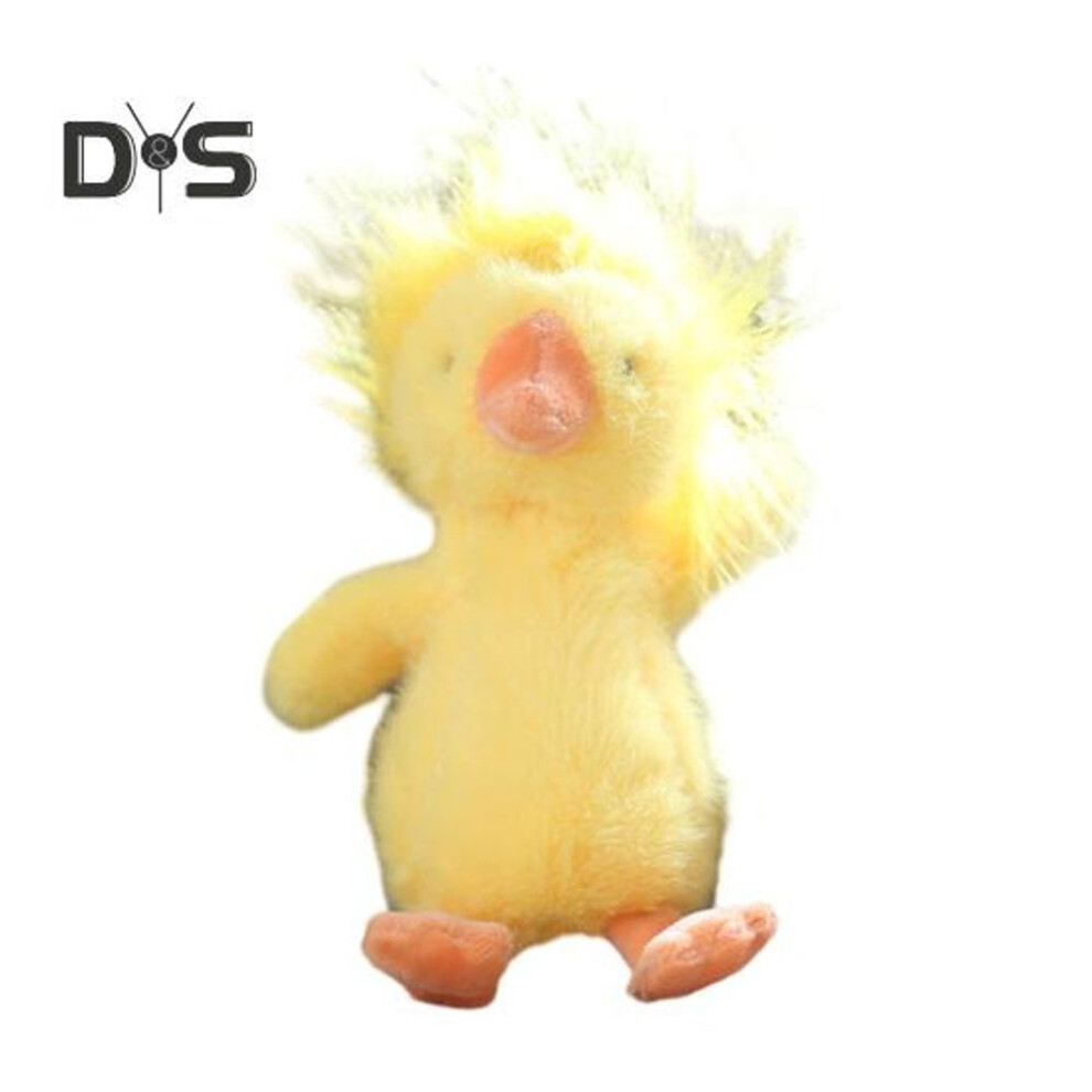 Doll Pendant Keychain Yellow Duck Plush Ornament Soft Velvet Fabric Portable Size Car Bag Keychain Doll