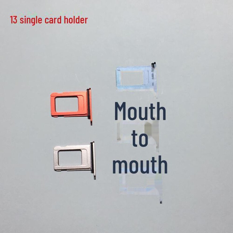 (blue, iPhone 13 single card tray) Iphone 13 Dual Sim Card Tray With Waterproof Seal