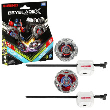 Beyblade X Transformers Collab Optimus Prime 4-60P vs. Megatron 4-80B  Multipack