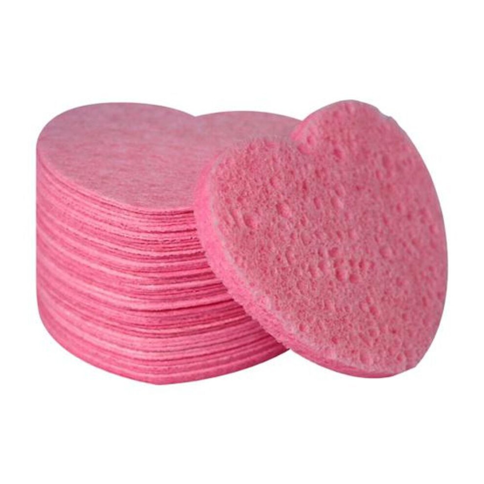 50Pcs Ultra Soft Compression Face Puffs Remove Dirt Practical Wood Pulp Cotton