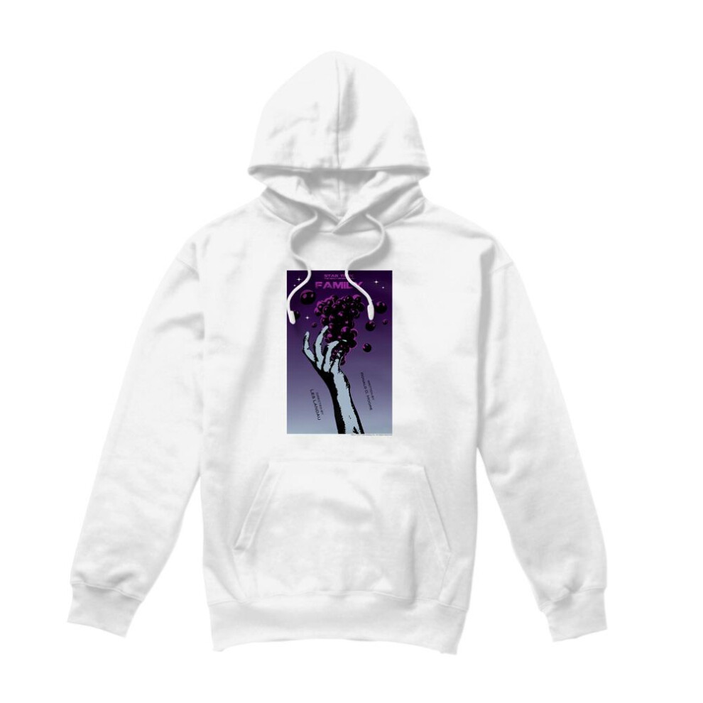 (M, White) Star Trek Mens The Next Generation Season 4 Episode 2 Hoodie