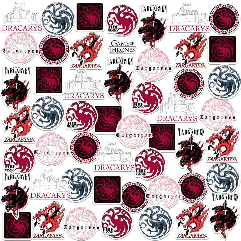 Game Of Thrones Deluxe Targaryen Stickers (Pack of 50)
