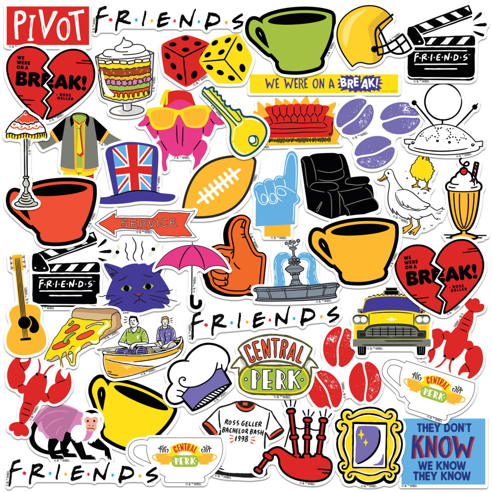 Friends Deluxe Assorted Designs Stickers (Pack of 100)