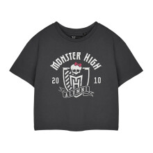 Monster High Womens/Ladies Alumni Short-Sleeved Crop T-Shirt
