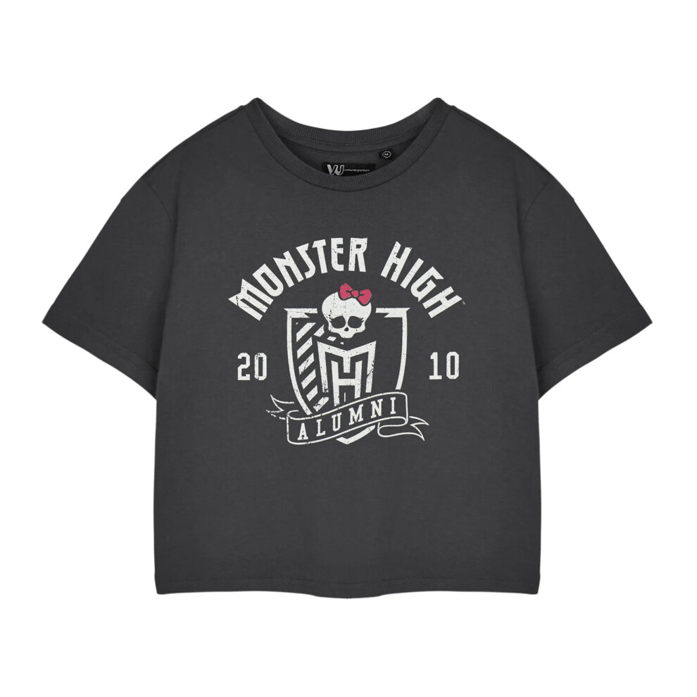 Monster High Womens/Ladies Alumni Short-Sleeved Crop T-Shirt