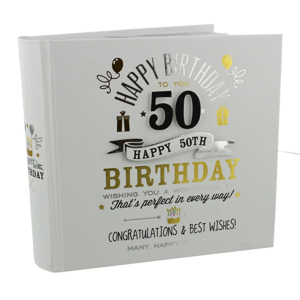 Signography Birthday Boy Photo Album 4 x6 - 50th